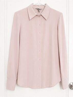 H&M Women’s Pale Pink Button-Down Shirt XS